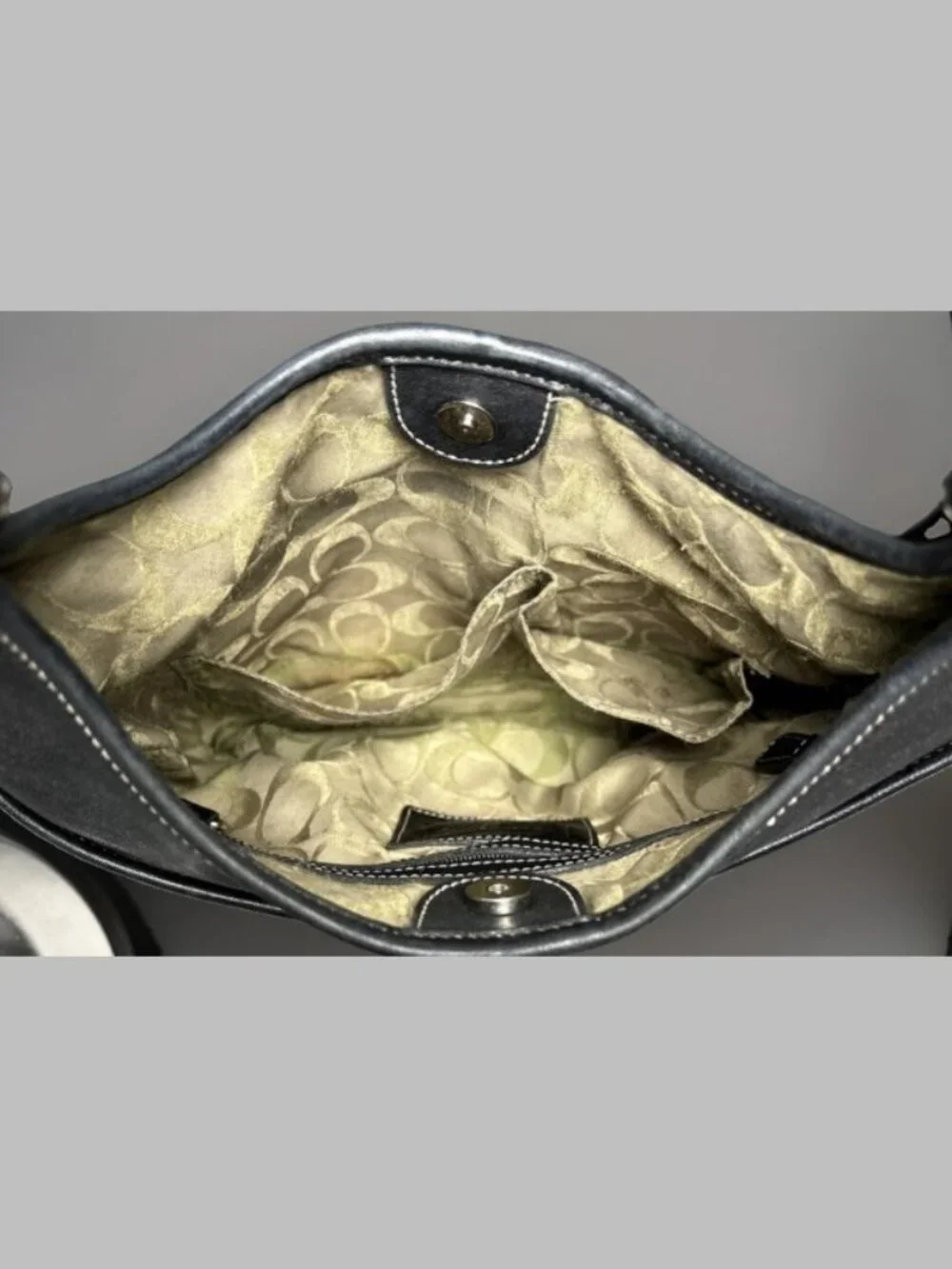 Coach Soho Legacy Slim Hippie 9549 Black Leather Crossbody Shoulder Bag Purse